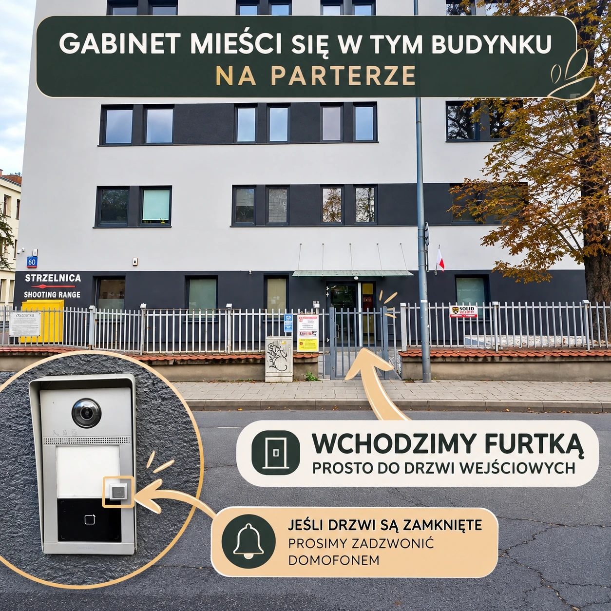 Jak wejść do FootMed przy Józefa Bema 60 w Warszawie