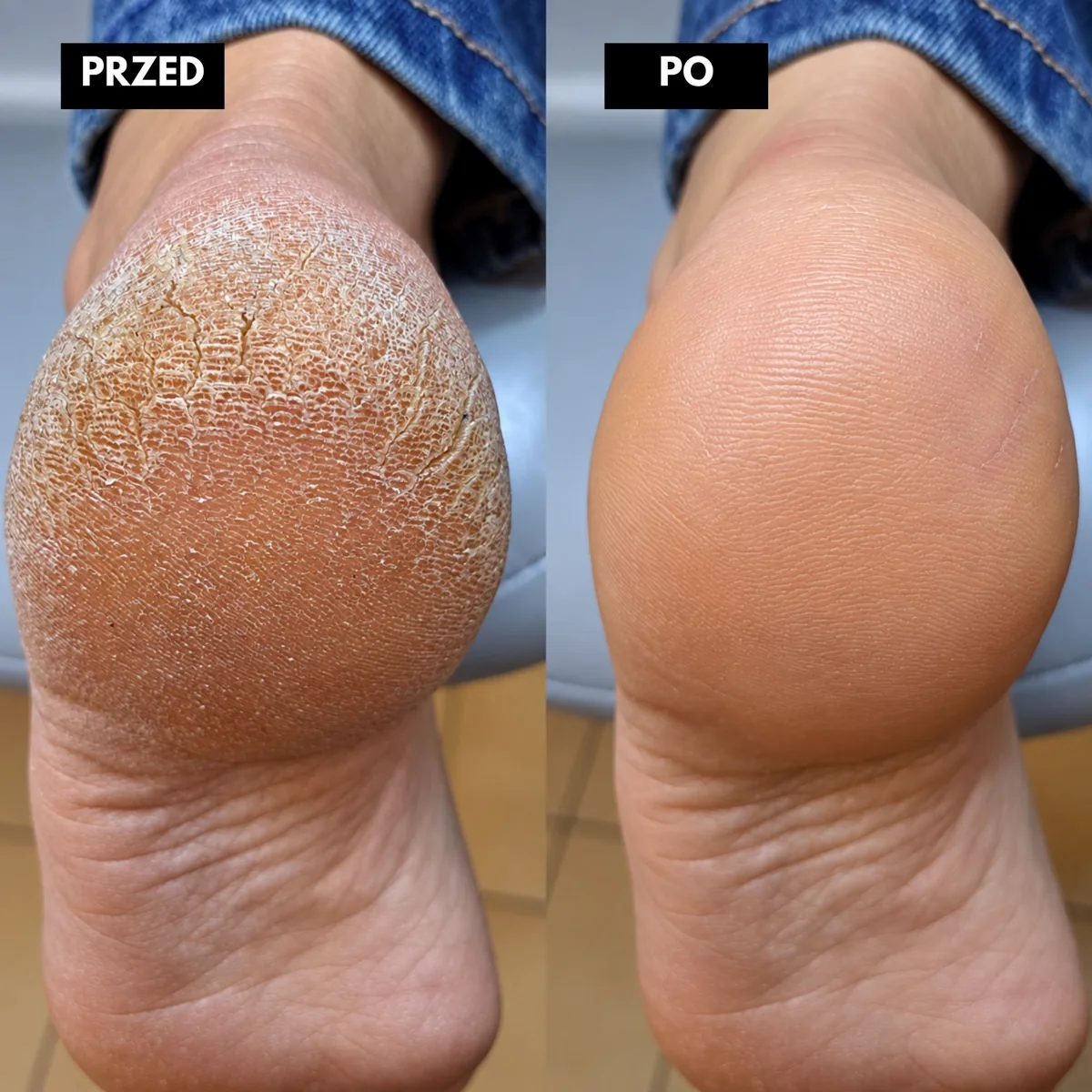Efekt terapii podologicznej przed i po – FootMed