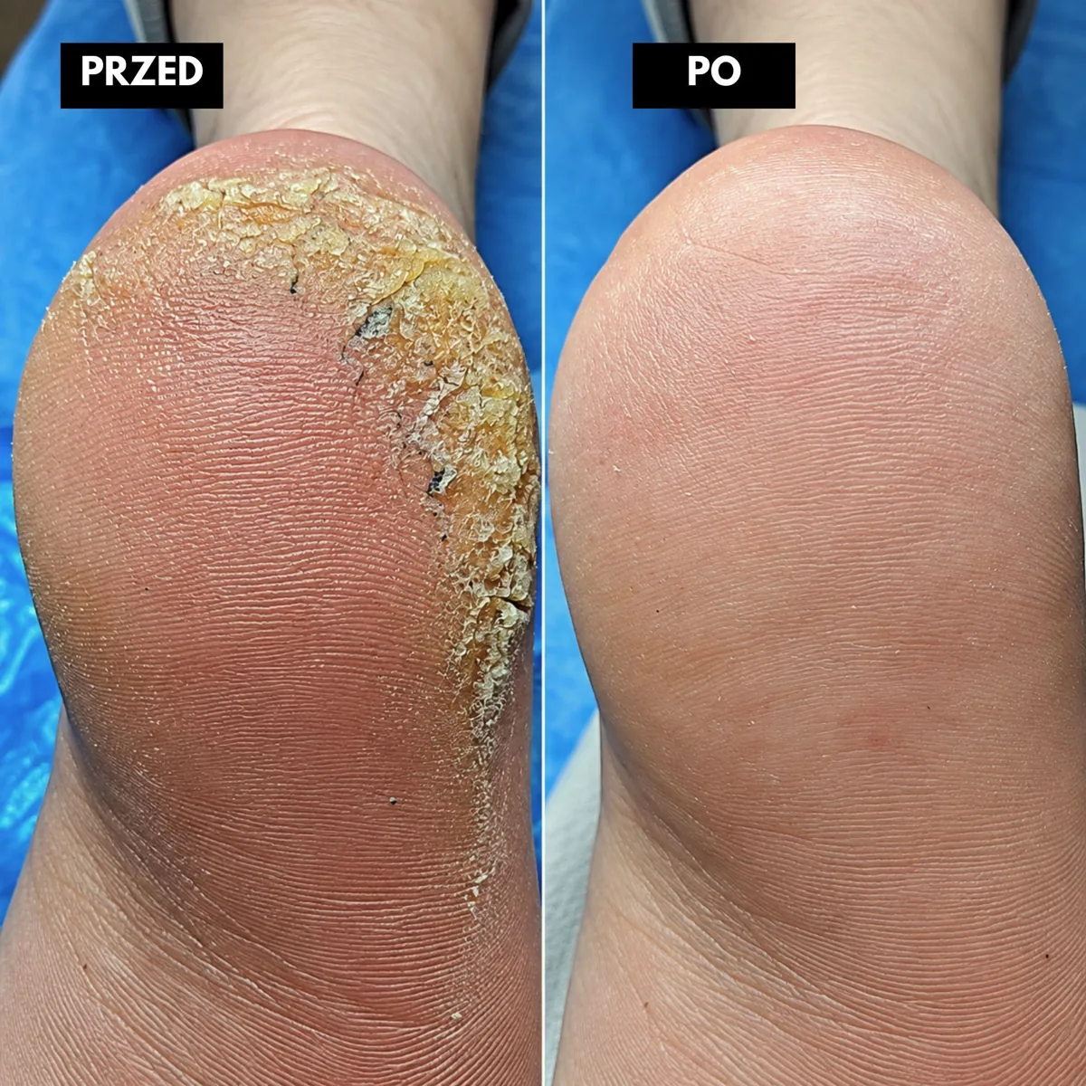 Efekt terapii podologicznej przed i po – FootMed